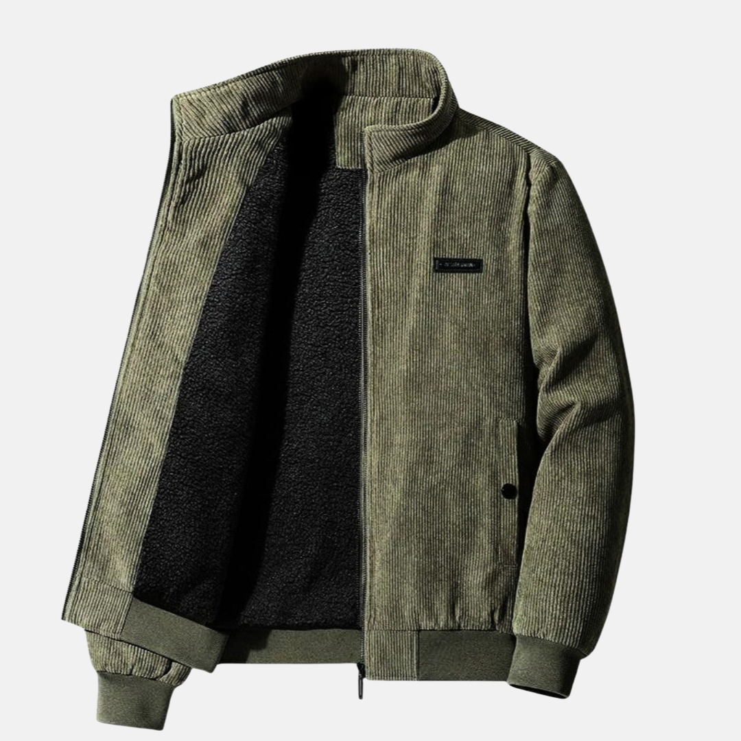 Detlef™ - Sherpa-gefütterte Cordjacke für Männer