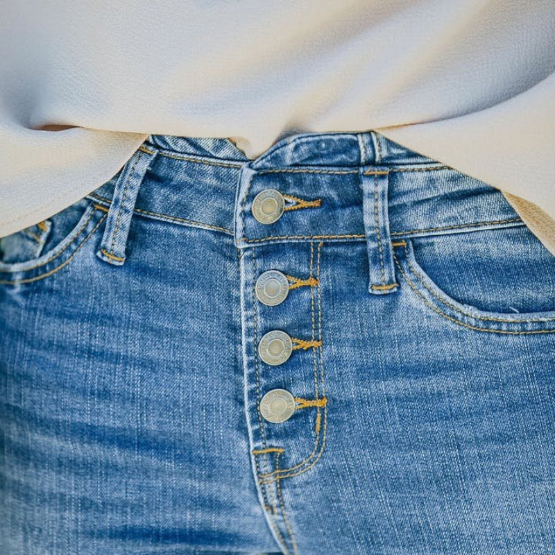 OldBlues™️ - Vintage-Jeans mit hoher Taille und ausgestellten Beinen aus den 70er Jahren