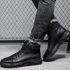 Knox™ - Schwarze Lederstiefel