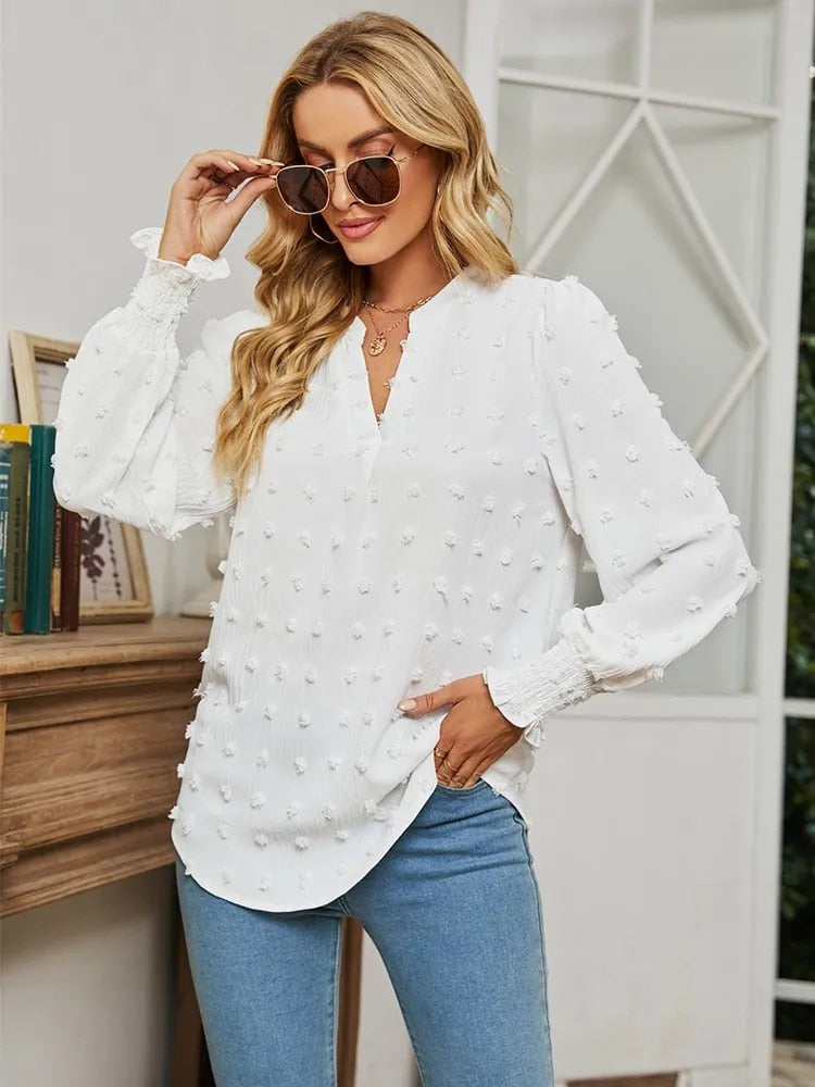 Bianca™ | Elegante Bluse mit V-Ausschnitt