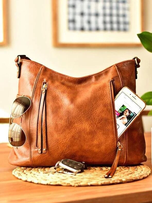 Noemie™ - Elegante Vintage-Ledertasche