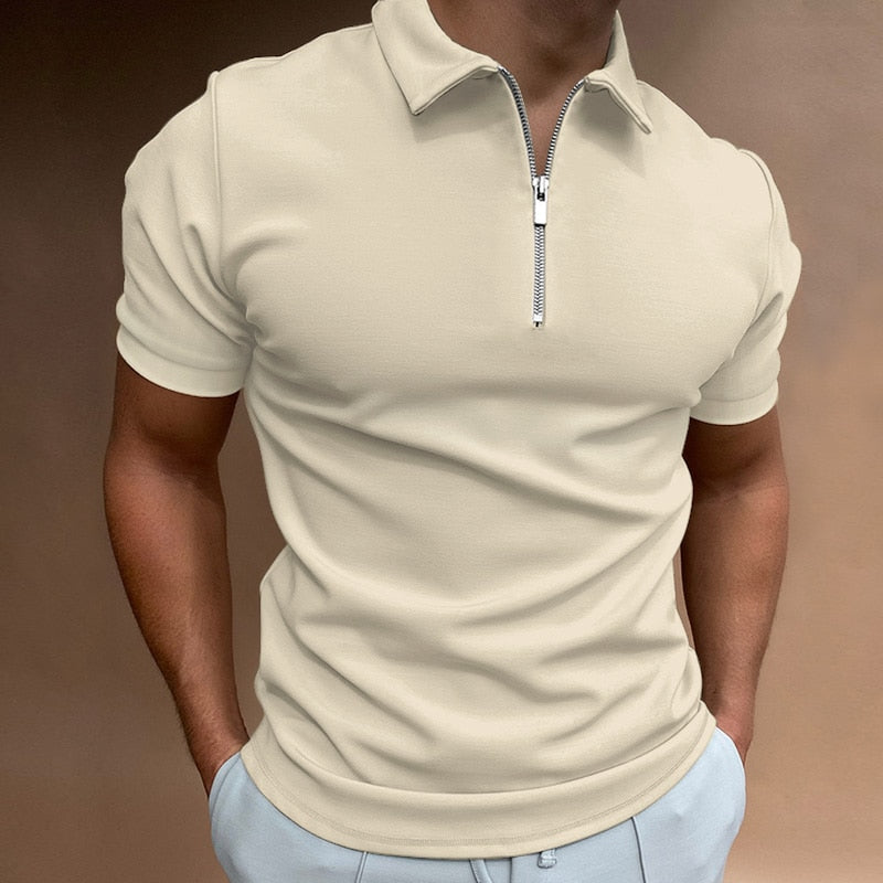 Florian™ l Lässiges Zip-Poloshirt