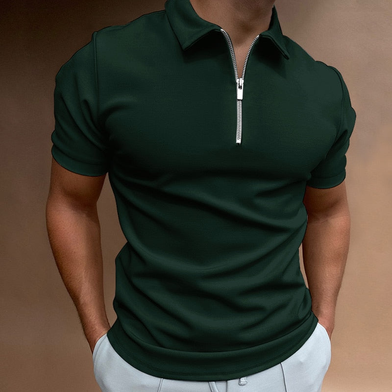 Florian™ l Lässiges Zip-Poloshirt