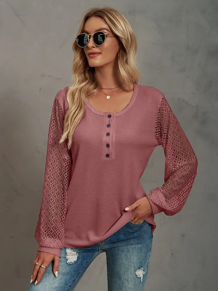 Genesis™ - Elegante Bluse mit V-Ausschnitt