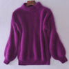 Peeky™ - Locker gestrickter einfarbiger Pullover