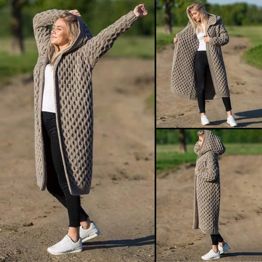 Amelia™ - Strickjacke mit Kapuze